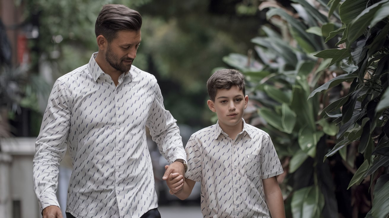 Dad and Son Matching Dress Shirts