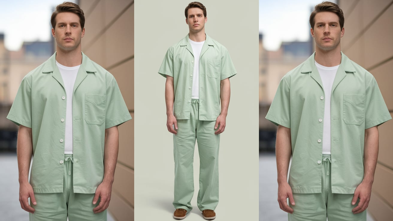 Green Colour Shirt Matching Pant